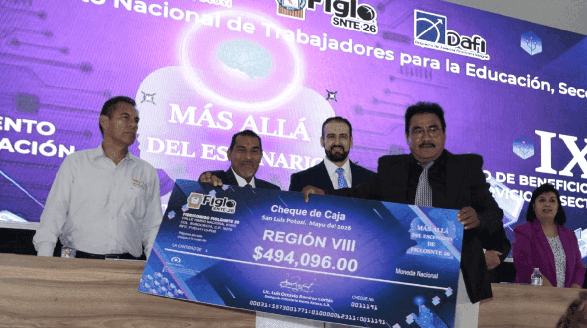 FIGLOSNTE 26: ENTREGA 7.3 MDP POR CONCEPTO DE JUBILACIÓN Y RETIRO DEL SECTOR EDUCATIVO