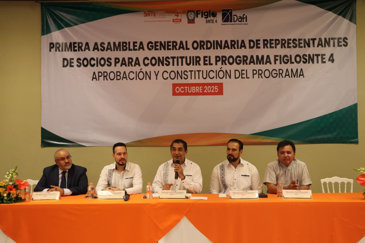 Se constituyó el programa FIGLOSNTE 4 para los trabajadores de la educación en la Sección 4 del SNTE en el estado de Campeche